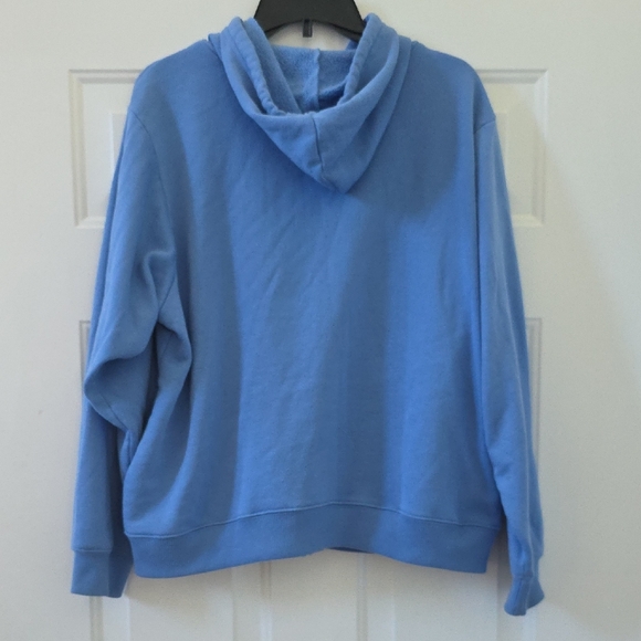 Blair Light Blue Hoodie With Embroidered Dog Print. - Picture 3 of 4